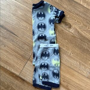 GAP Kids Pajama Set - Gray and Navy Batman Print